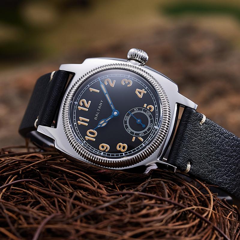 Baltany Vintage Auto Sub-second Square Watch S4036C thumbnail 2