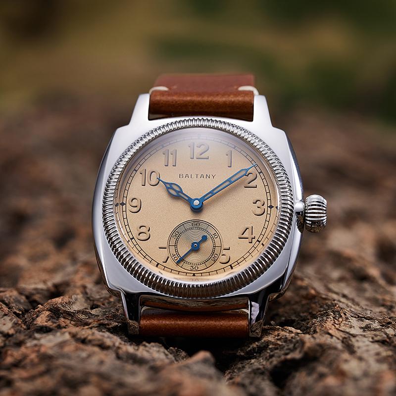 Baltany Vintage Auto Sub-second Square Watch S4036C thumbnail 3