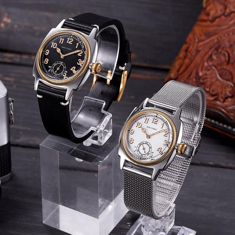 Baltany Gold Bezel Retro Oyster Homage Automatic Watches S4036G thumbnail 3