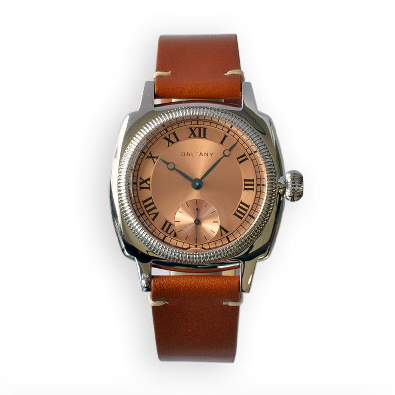 Salmon Roman Markers Quartz Mesh Strap Watches S4037 thumbnail 3