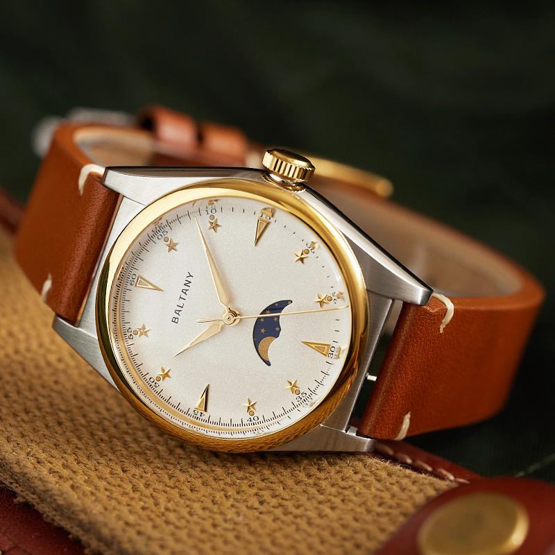 Baltany Retro Quartz Moonphase Unisex Watch S4042AB thumbnail 2