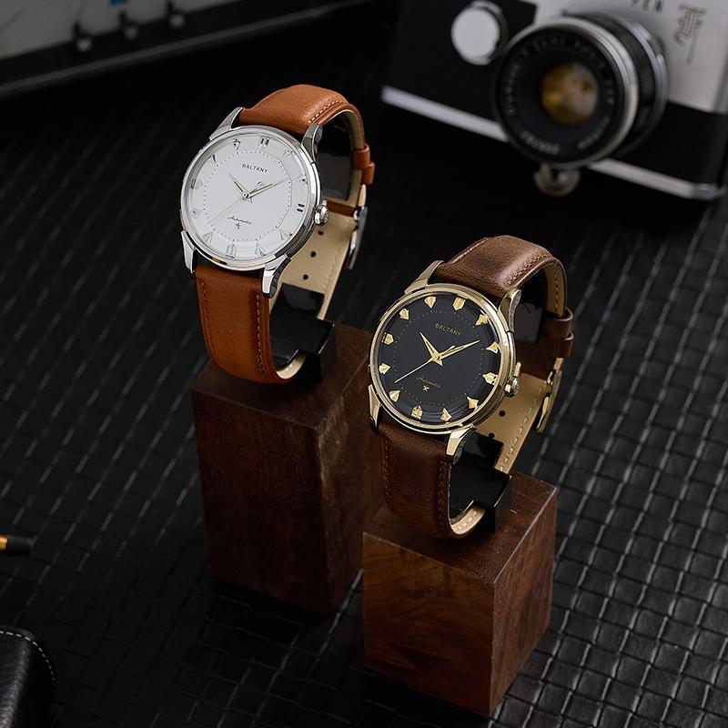 Classic Pie-Pan Dial Dog-leg Lugs Vintage Watch Remake S4090 thumbnail 2