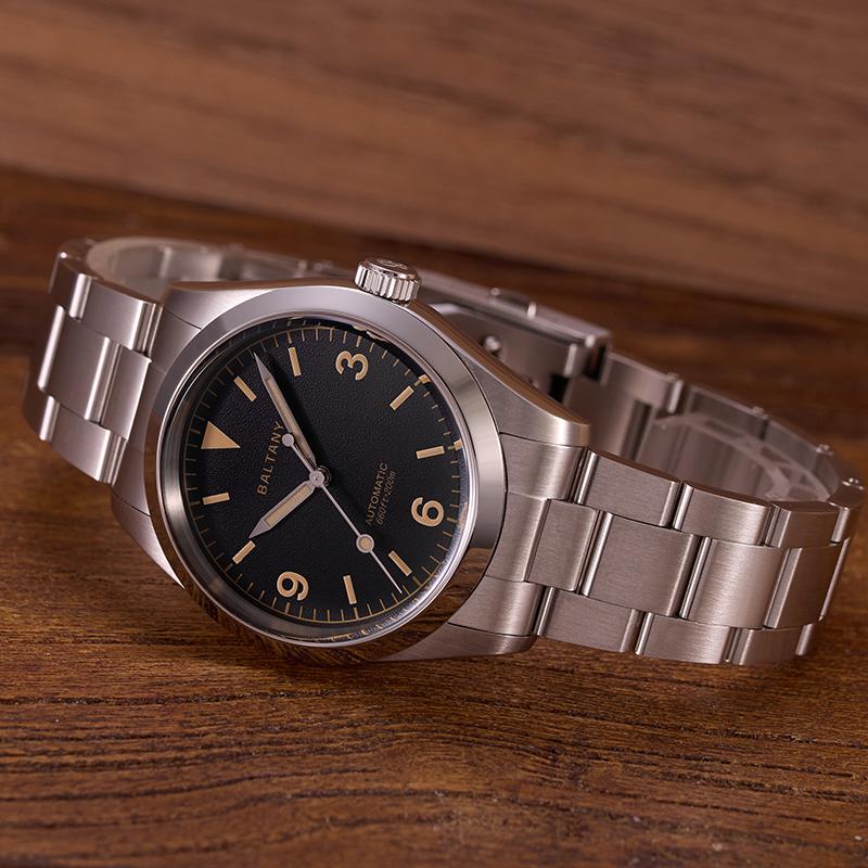 Microbrand Timepiece Distressed Hands 39mm Explorer S4091 thumbnail 2