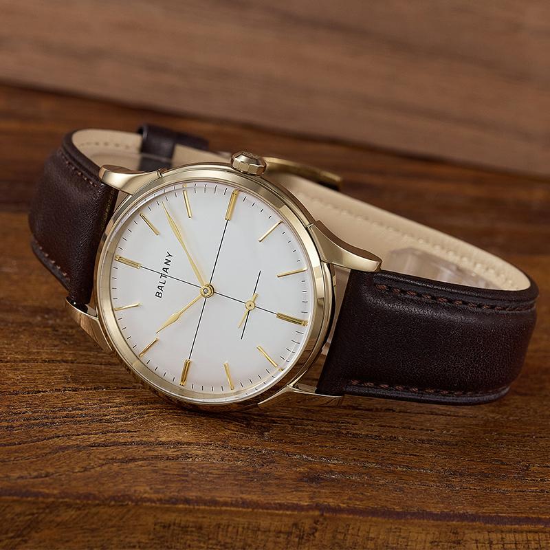 Dome Crosshair Dial Small Seconds Retro Dress Watch S4092 thumbnail 3