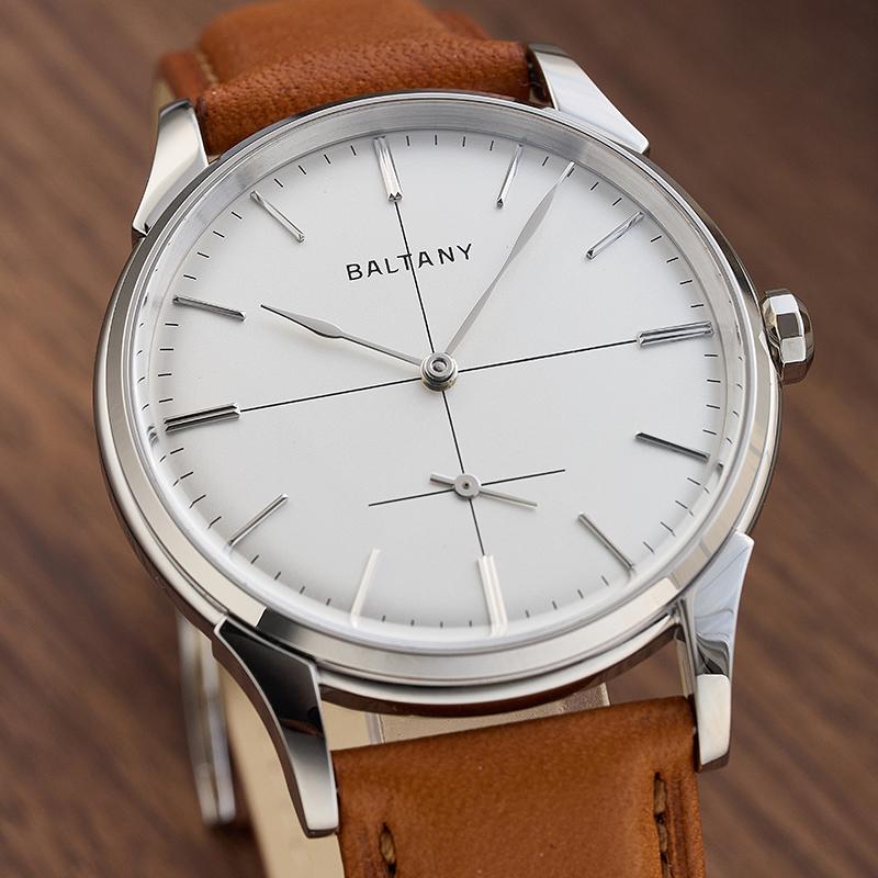 Dome Crosshair Dial Small Seconds Retro Dress Watch S4092 thumbnail 4