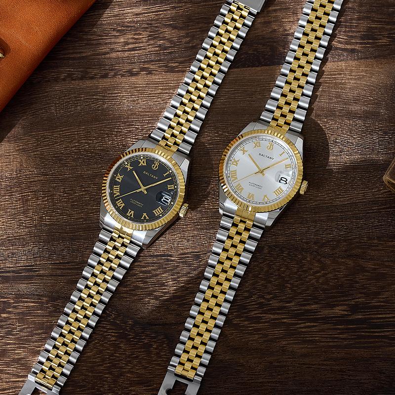 Baltany 39mm Fluted Bezel DJ Homage Dress Watch S4094 thumbnail 2