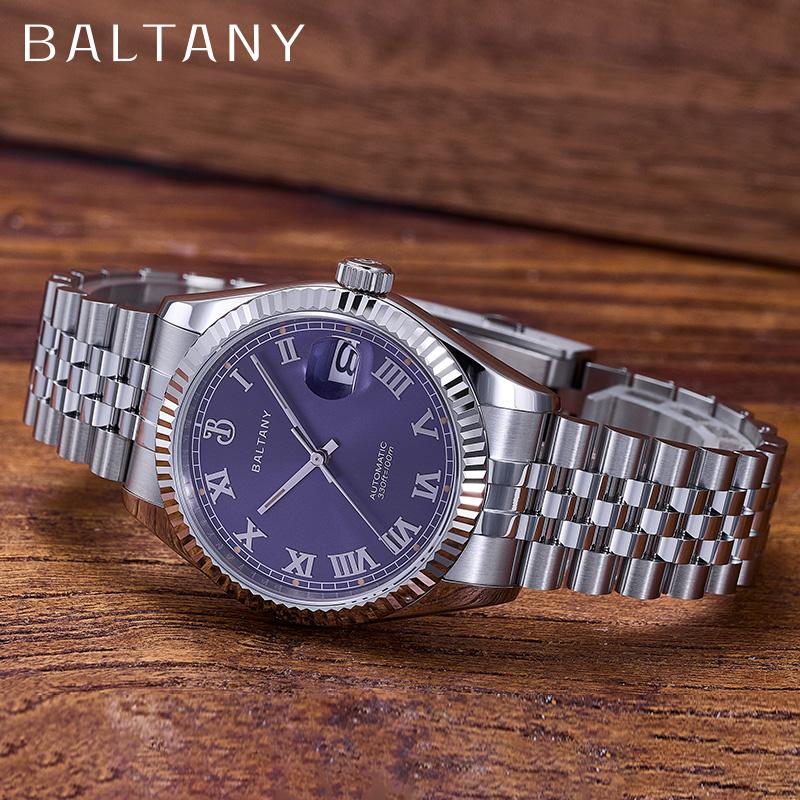 Baltany 39mm Fluted Bezel DJ Homage Dress Watch S4094 thumbnail 3
