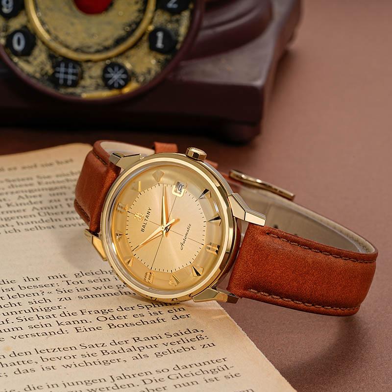 36mm Pie-Pan Dial With Crosshair Constellation Homage Watch S4106 thumbnail 4