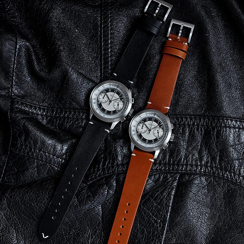 Baltany Classic Vintage Quartz Chrono Tuxedo Watch S5050 thumbnail 3
