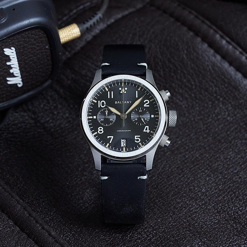 Retro Calendar Military Chronograph Pilot Watch S5057 thumbnail 3