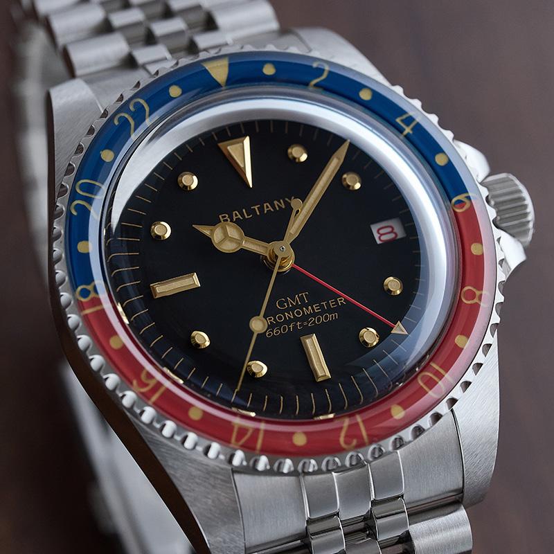 Baltany 1957s GMT Master Homage Vintage Watch Replacement S6074 thumbnail 2