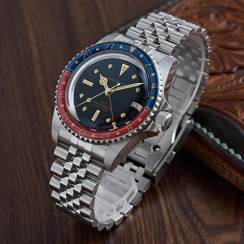 Baltany 1957s GMT Master Homage Vintage Watch Replacement S6074 thumbnail 4