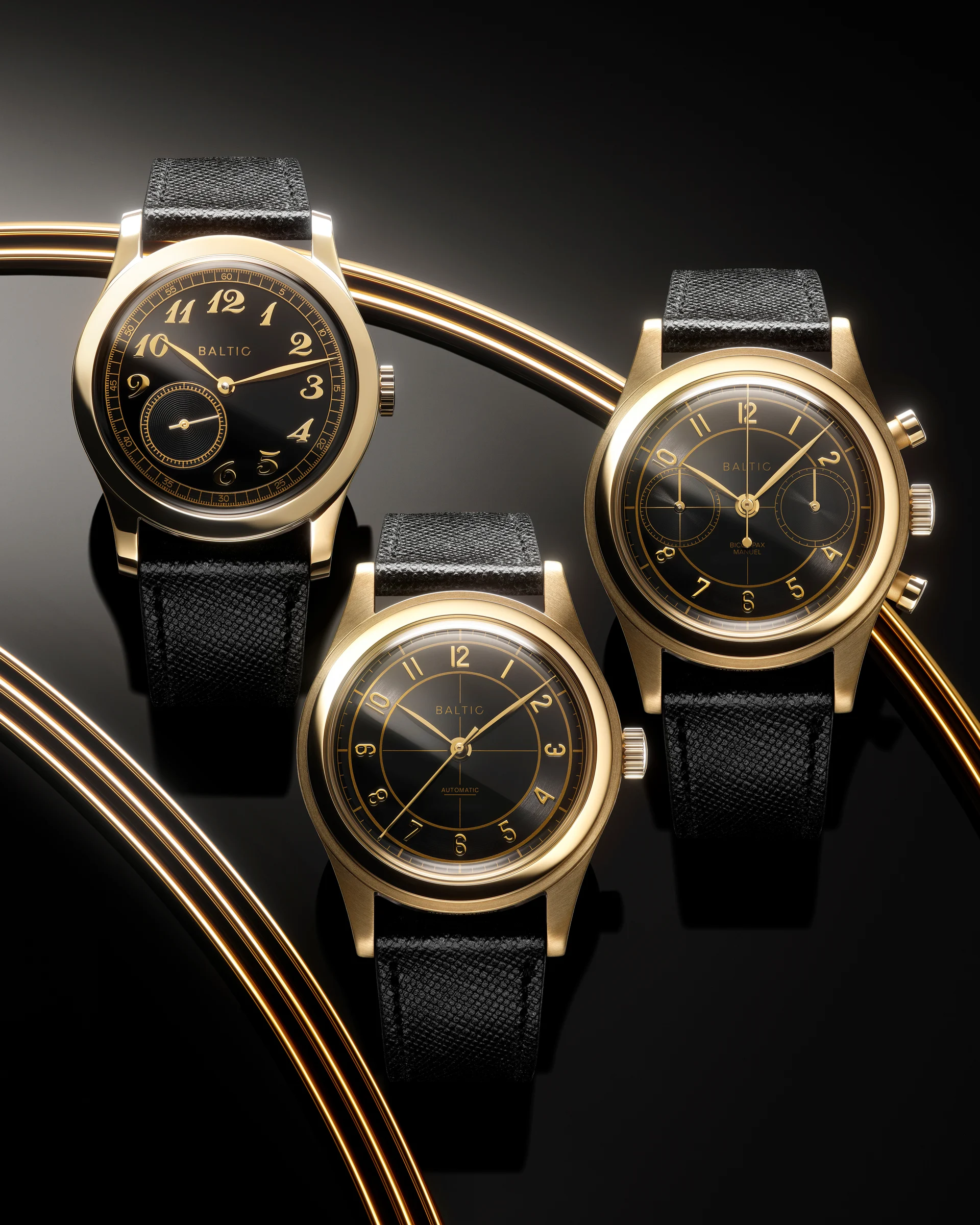HMS 002 Gold PVD - Black thumbnail 2