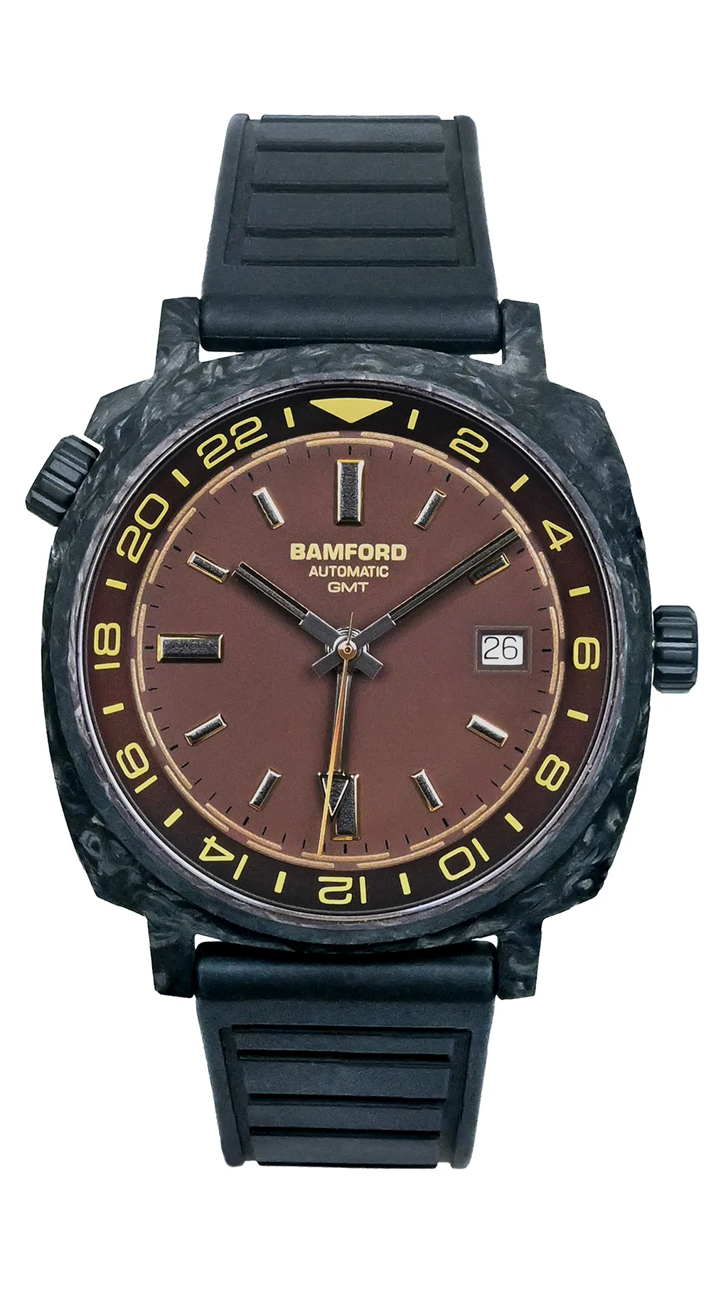 GMT Forged Carbon - Dark muted brown with Gold accents thumbnail 2