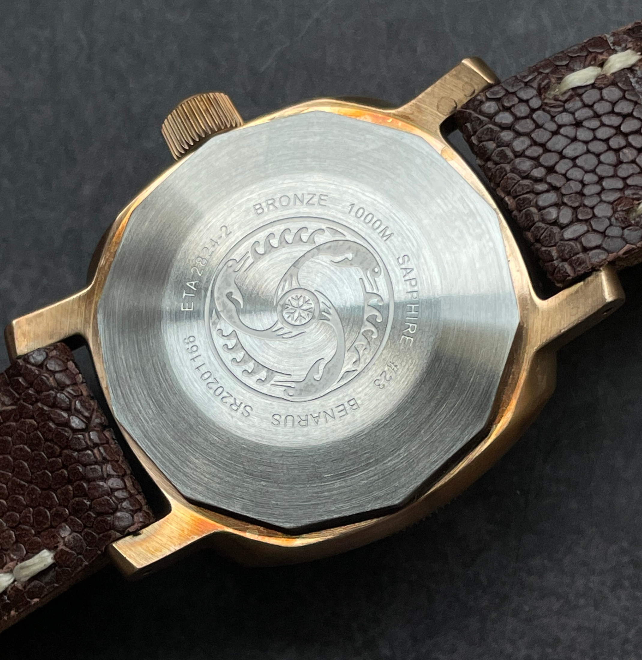 Moray 38 bronze brushed teal C3 lume thumbnail 4