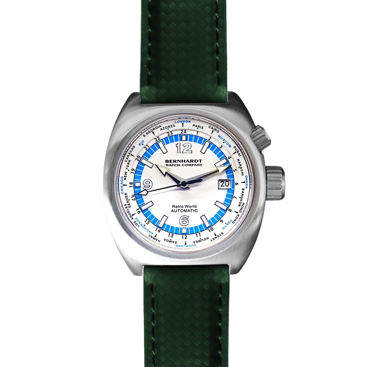 Retro World Timer - White Dial thumbnail 2