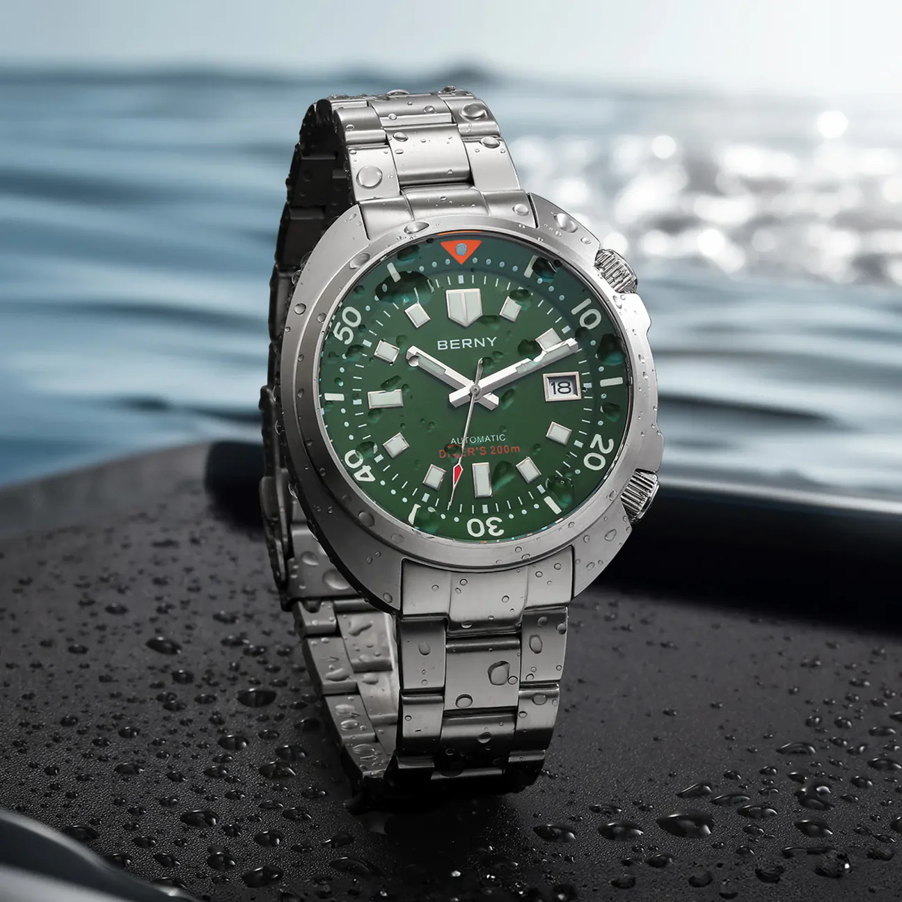 BERNY-Men Automatic Compressor-style Diver Watch-AM1970MS thumbnail 2