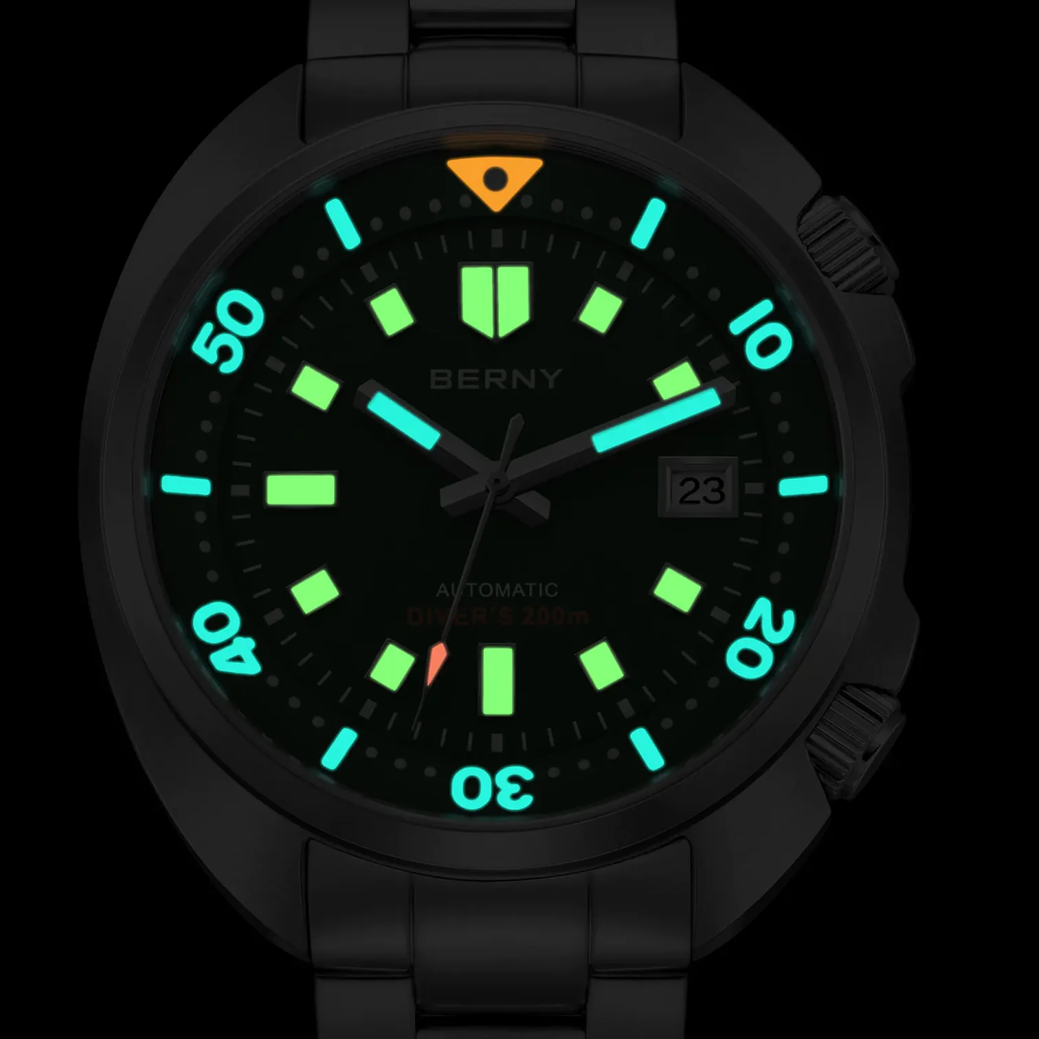 BERNY-Men Automatic Compressor-style Diver Watch-AM1970MS