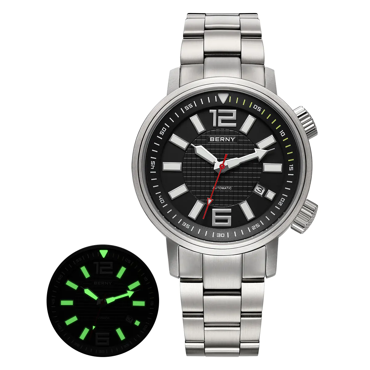 BERNY-Men Automatic Compressor-style Diver Watch V4-AM181MS thumbnail 2