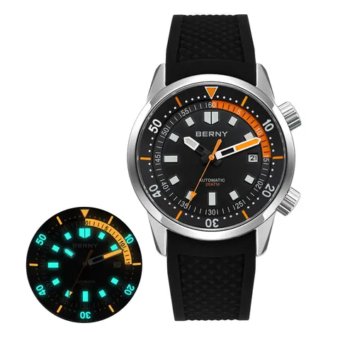 BERNY-Men Automatic Compressor-style Diver Watch V4-AM439M