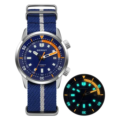 BERNY-Men Automatic Compressor-style Diver Watch V4-AM439MNY