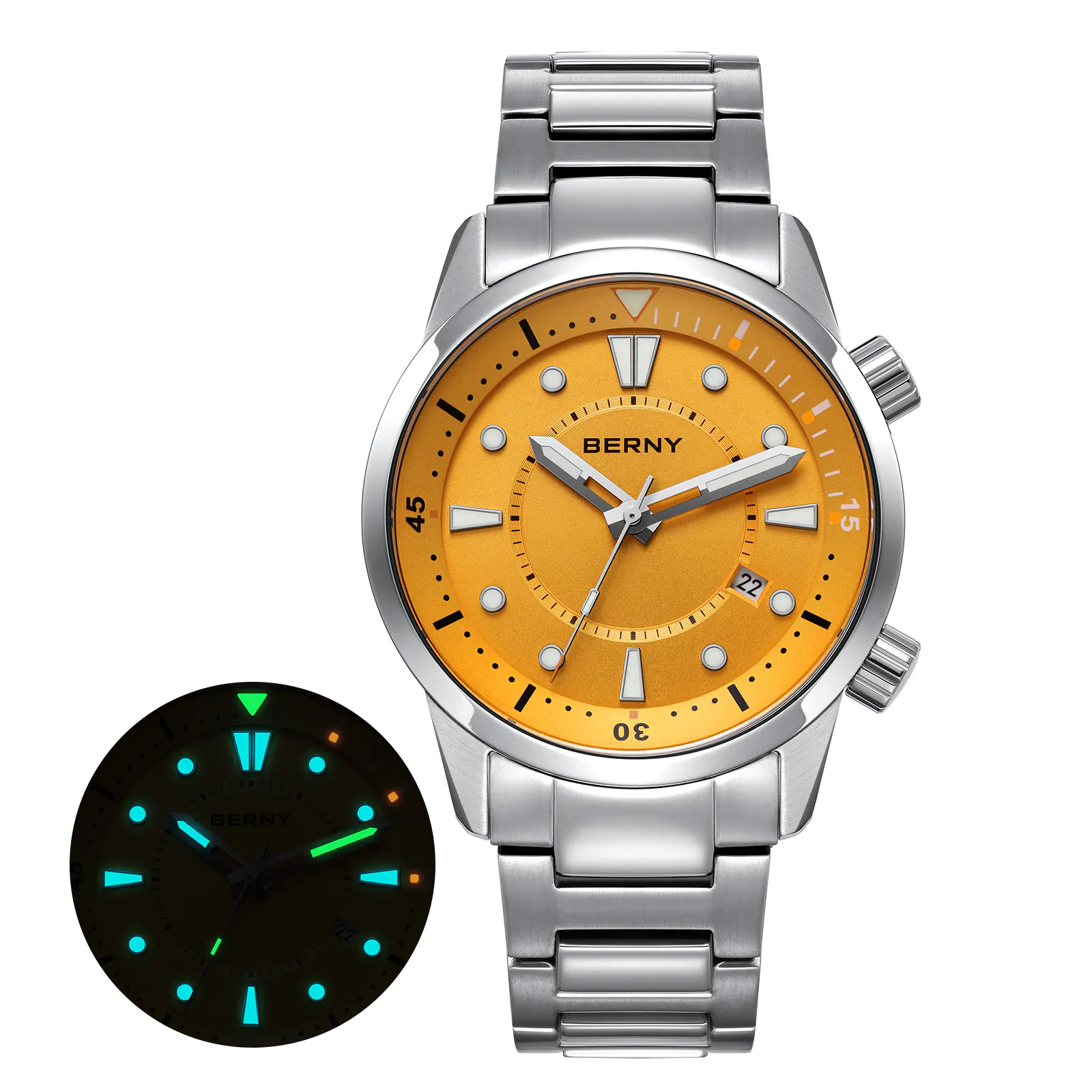 BERNY-Men Automatic Compressor-style Diver Watch V5-AM539MS thumbnail 2