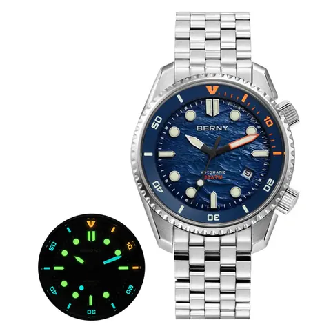 BERNY-Men Automatic Diver Watch-AM155MS