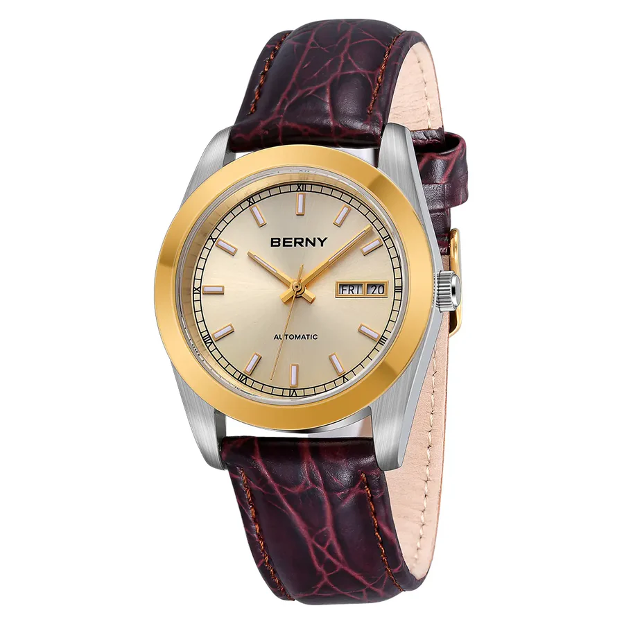 BERNY-Men Automatic Dress Watch Day Date-AM009M thumbnail 2