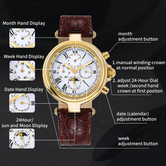 BERNY-Men Automatic Full Calendar Watch-AM7042M thumbnail 2
