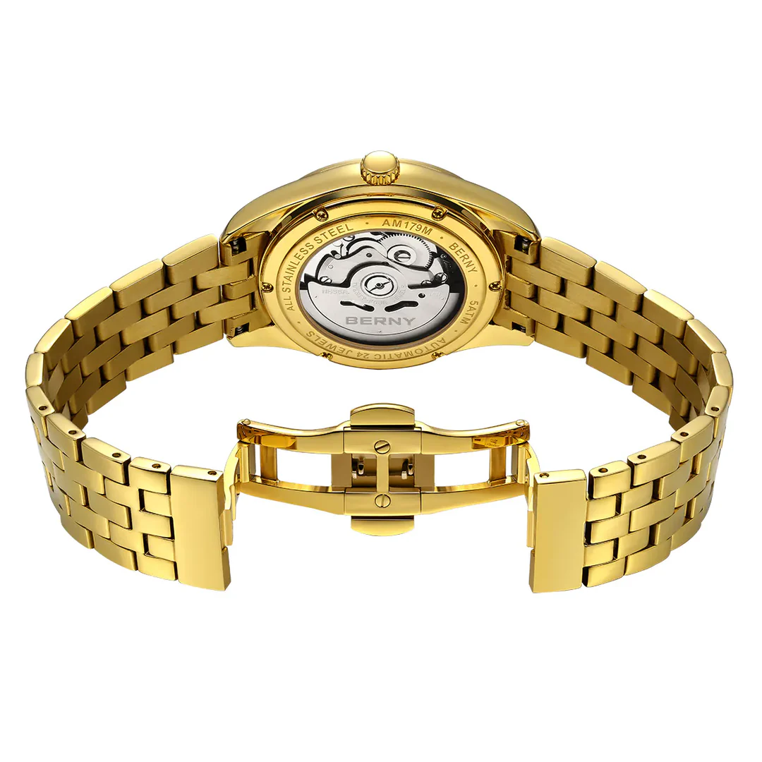BERNY-Men Automatic Gold Classic Watch-AM179M-Y thumbnail 2