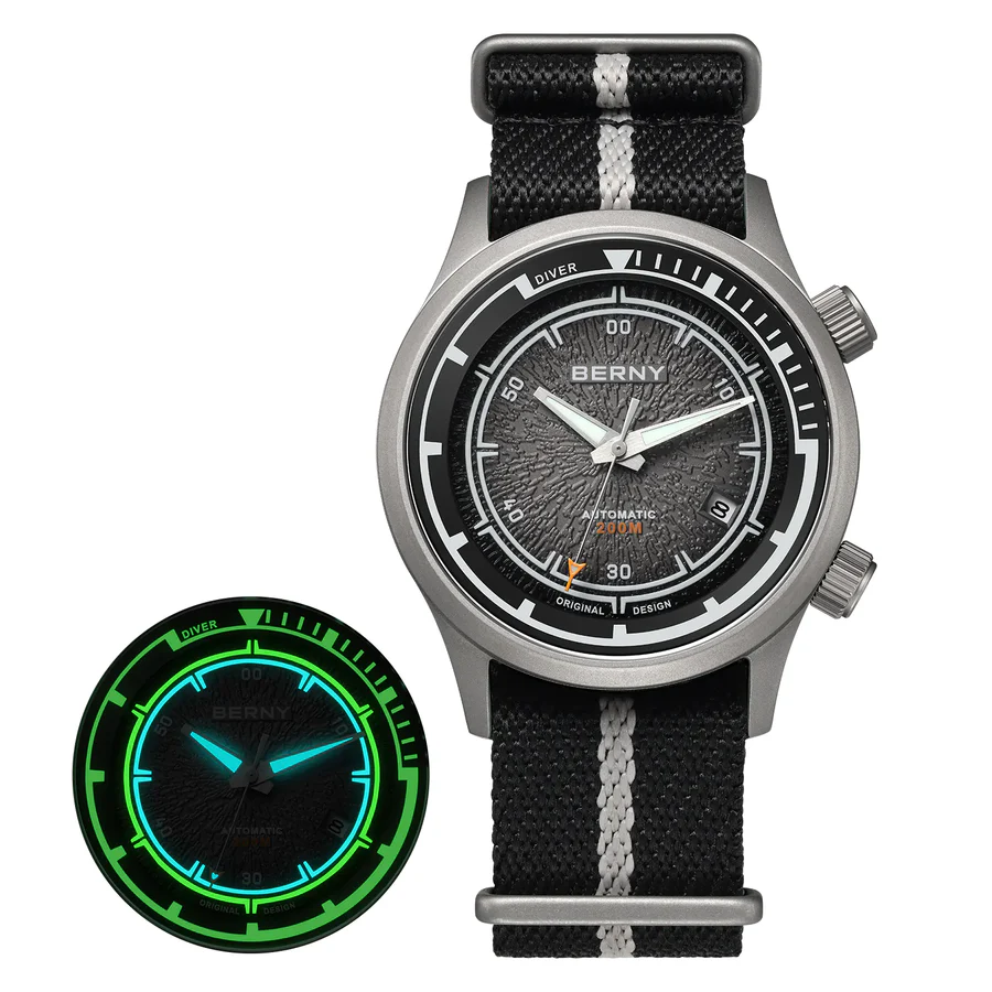 BERNY-Men Automatic Titanium Diver Watch-AMT159MNY thumbnail 2