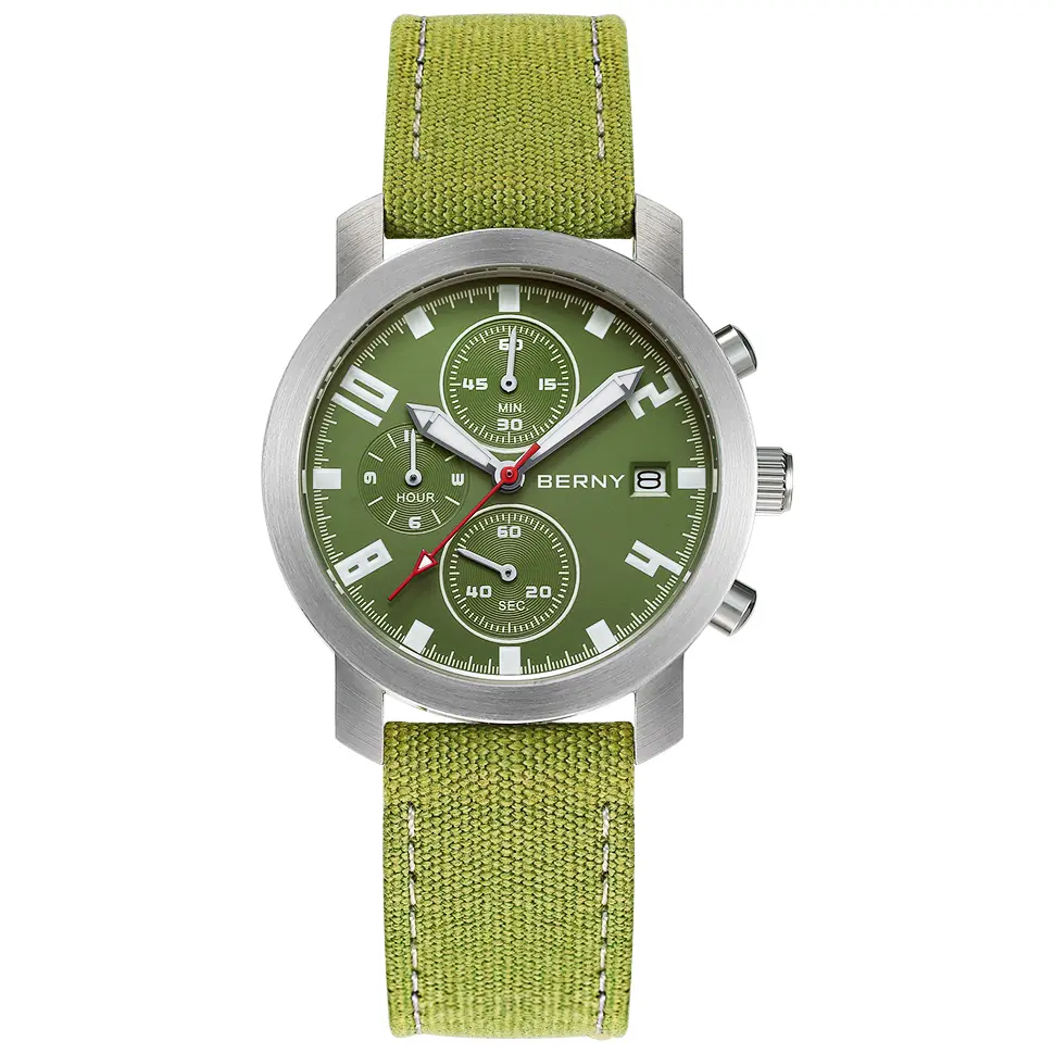 BERNY-Men Quartz Chronograph Field Watch-2806M thumbnail 2