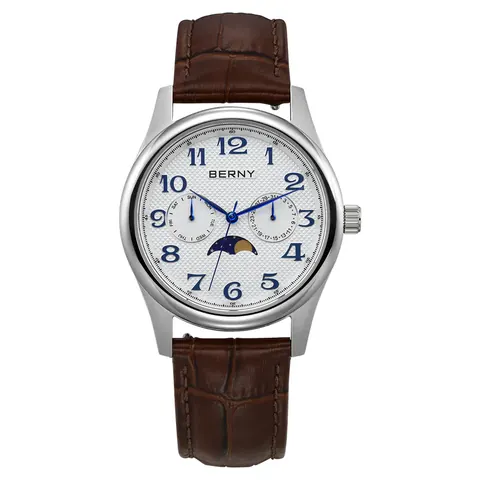 BERNY-Men Quartz Moonphase Watch-2190M
