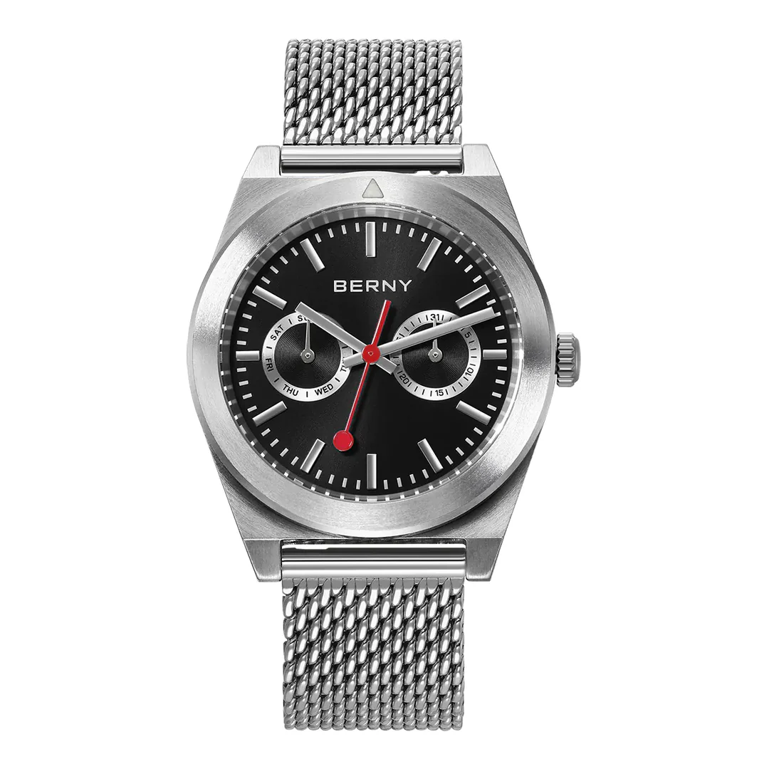 BERNY-Men Quartz Railway Watch-2935MS thumbnail 2