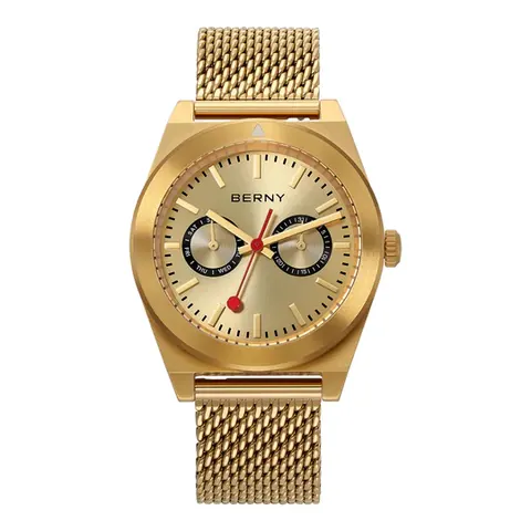 BERNY-Men Quartz Railway Watch-2935MS