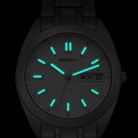 BERNY-Men Quartz Titanium Dress Watch-T2597MS