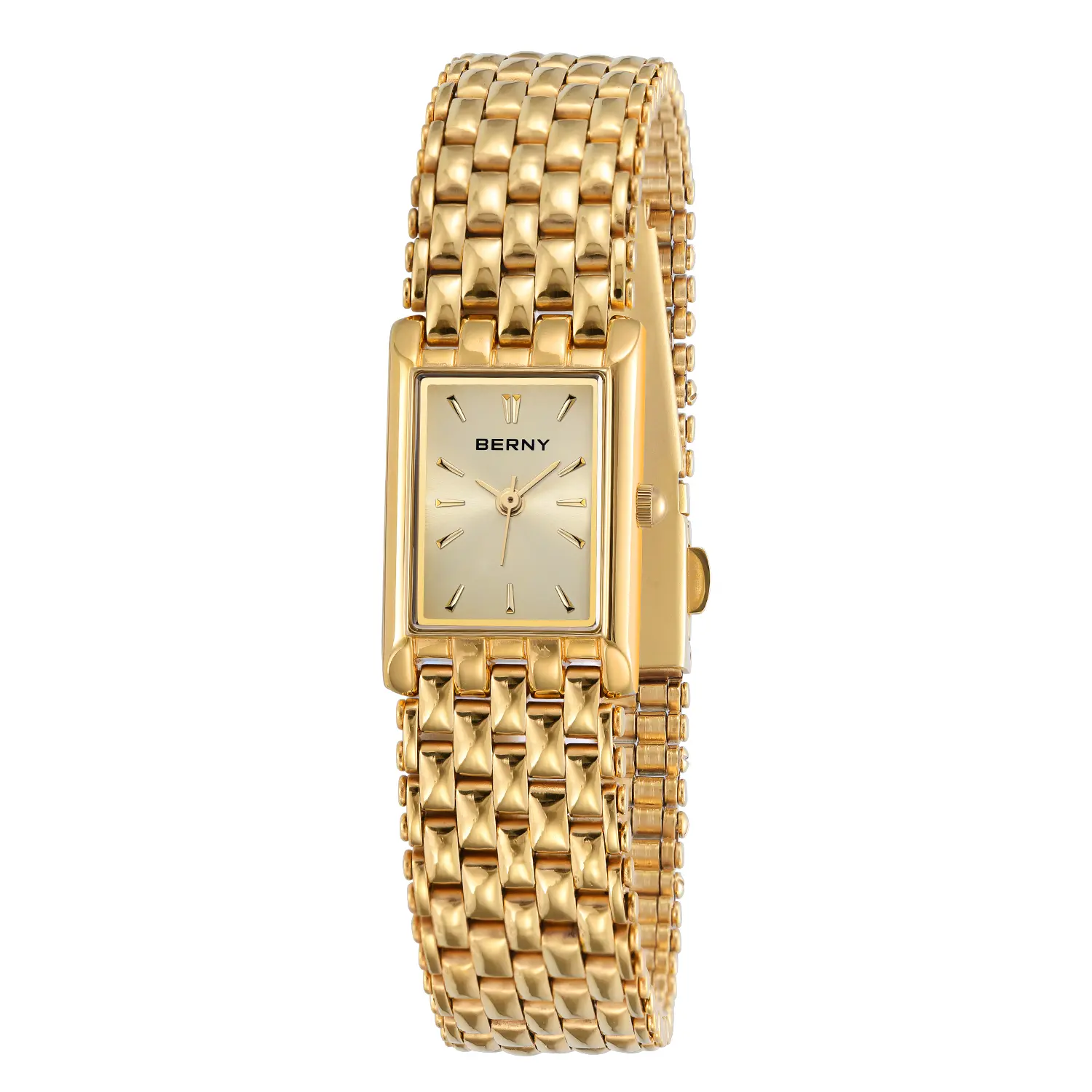 BERNY-Women Quartz Square Gold Watch-2166L thumbnail 2