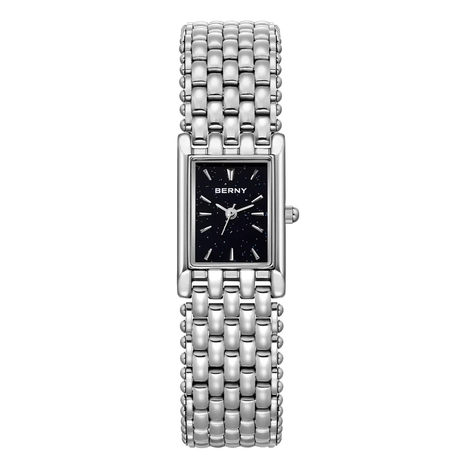 BERNY-Women Quartz Square Silver Watch-2066L thumbnail 2