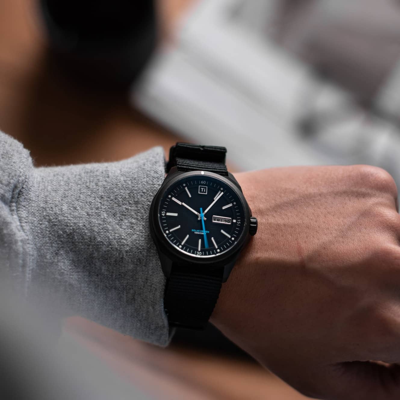 Ti Field Watch / Solar Driven / Black thumbnail 4