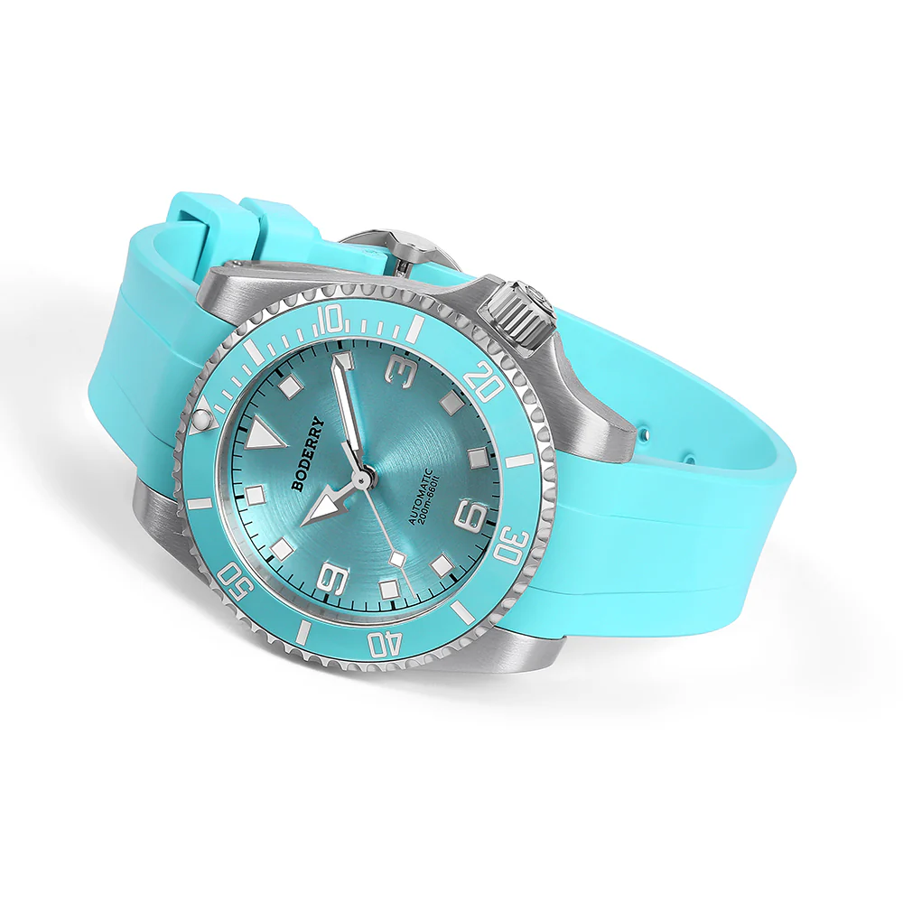 ADMIRAL 3-Hand No-Date - 200M Waterproof Titanium Automatic Diver Watch | Glacier Blue(Ceramic Bezel) thumbnail 4