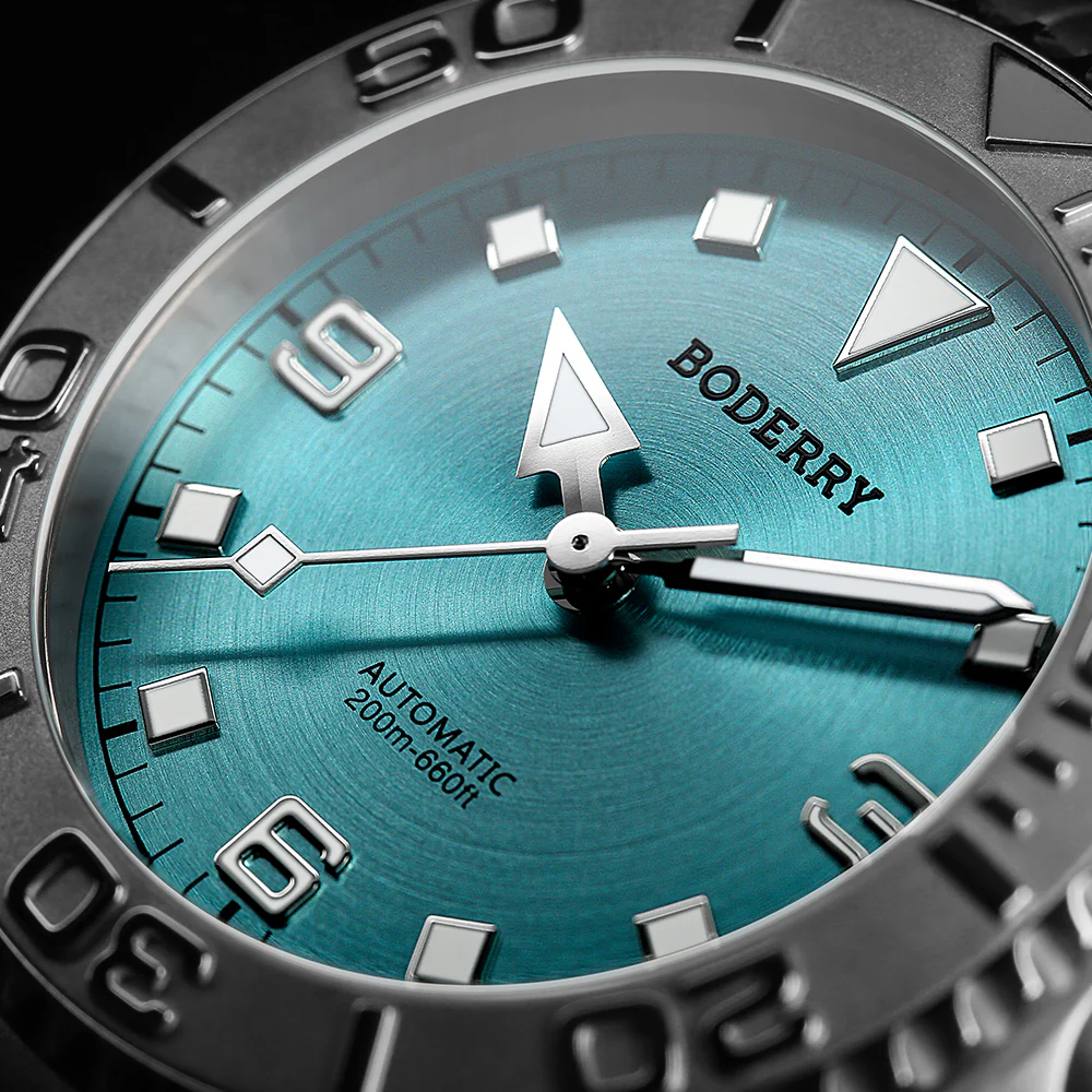 ADMIRAL 3-Hand No-Date - 200M Waterproof Titanium Automatic Diver Watch | Glacier Blue thumbnail 2