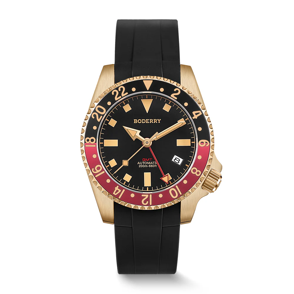 ADMIRAL GMT - 200M Waterproof Bronze Automatic Diver Watch thumbnail 3