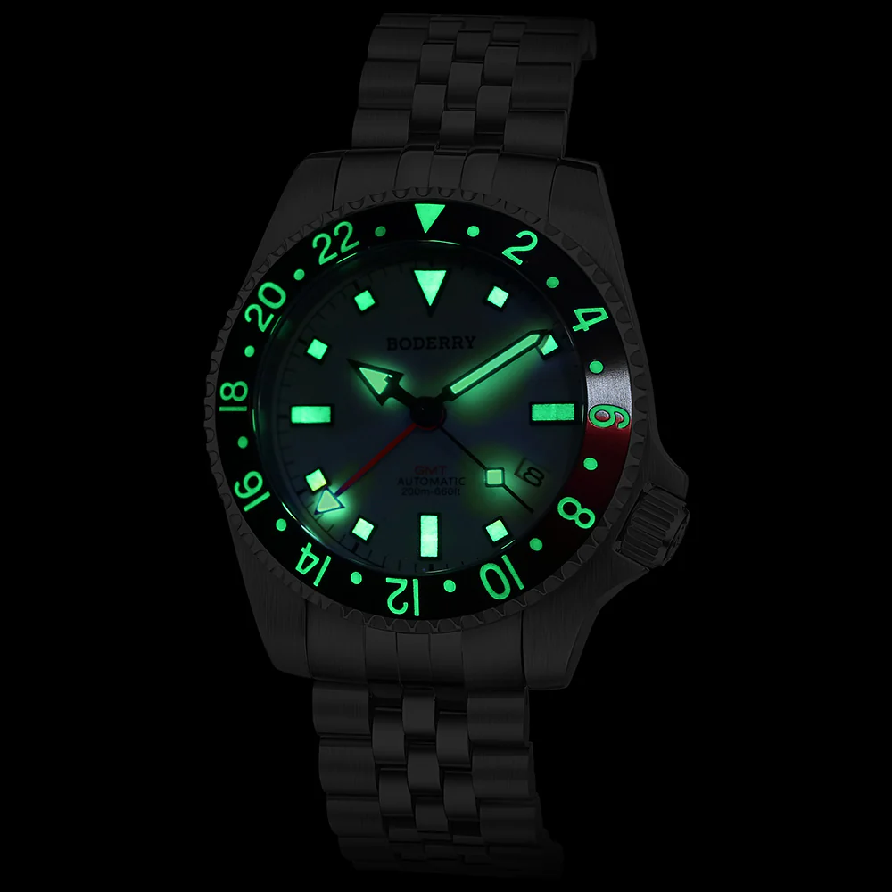ADMIRAL GMT - 200M Waterproof Titanium Automatic Diver Watch | Black thumbnail 2
