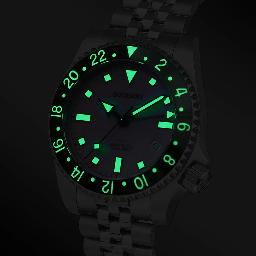 ADMIRAL GMT - 200M Waterproof Titanium Automatic Diver Watch thumbnail 2
