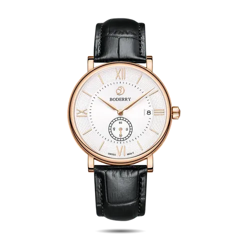 ELEGANT - Swiss Quartz Movement Watch| Rose Gold & White Dial