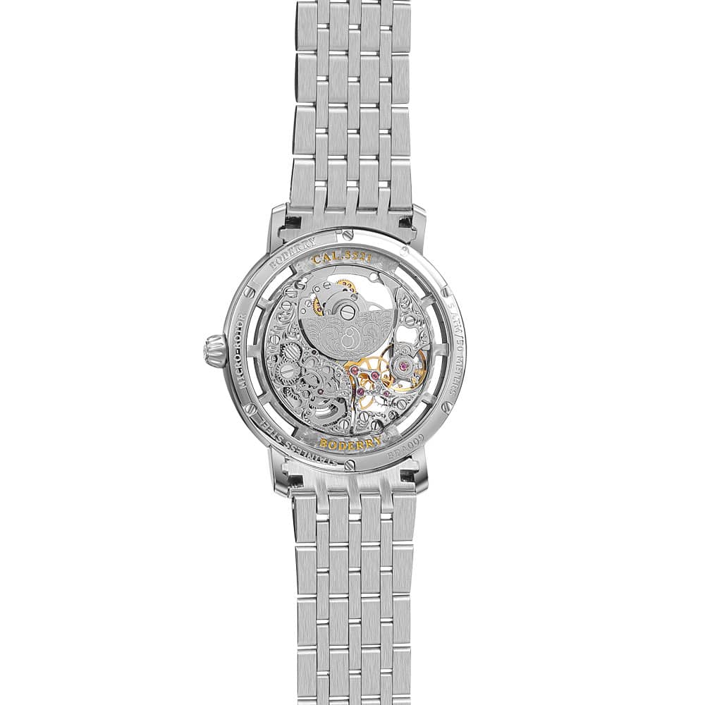 ELITE II - Engraved Micro-rotor Watch | Silver thumbnail 2