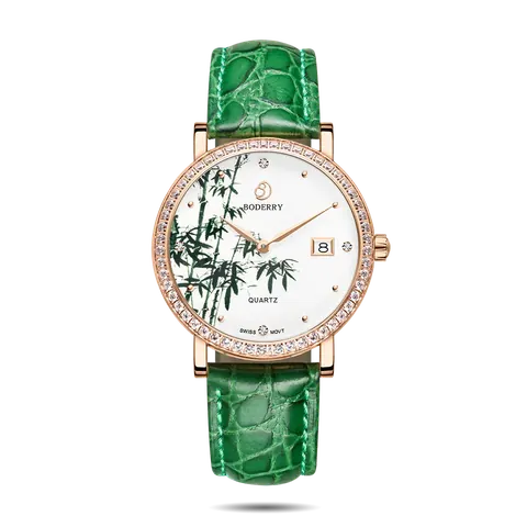 FLOWER - Swiss Quartz Movement Watch| Rose Gold & Bamboo