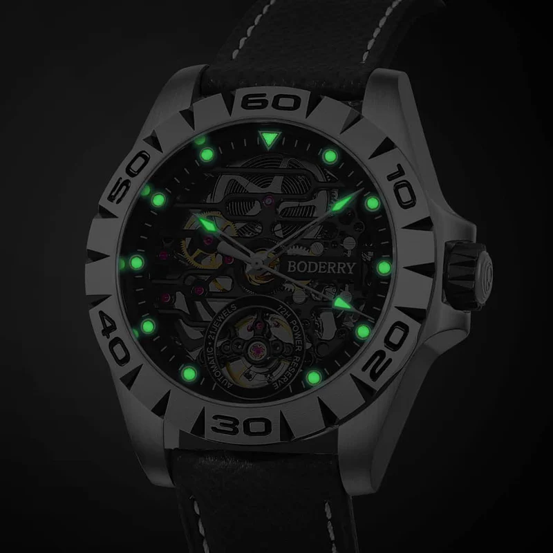 URBAN SKELETON(TITANIUM) V2.0-Silver Hands - Hi-beat(28,800 bph) with 72 hrs Power-reserve Automatic Watch thumbnail 2