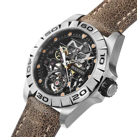 URBAN SKELETON(TITANIUM) V2.0-Silver Hands - Hi-beat(28,800 bph) with 72 hrs Power-reserve Automatic Watch
