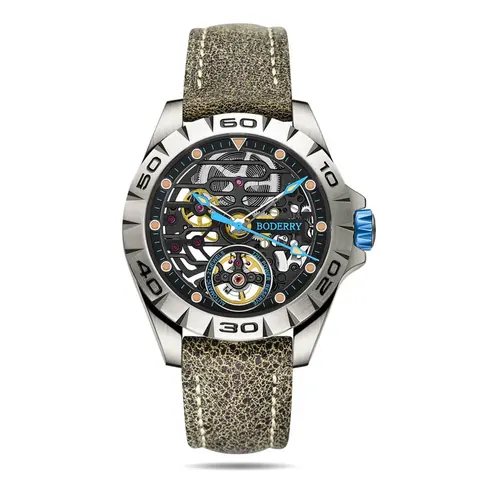 URBAN SKELETON(TITANIUM) Ver 2.0-Silver Hands - 3-Hand Hi-beat(28,800 bph) with 72 hrs Power-reserve Automatic Watch